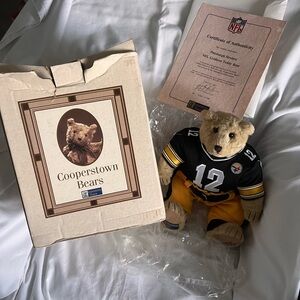 NIB PITTSBURGH STEELERS NFL GRIDIRON TEDDY BEAR #362/3000 COOPERSTOWN W/ COA-